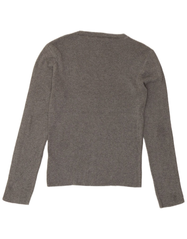 Topshop ženska majica dugih rukava UK 16 velika siva akril