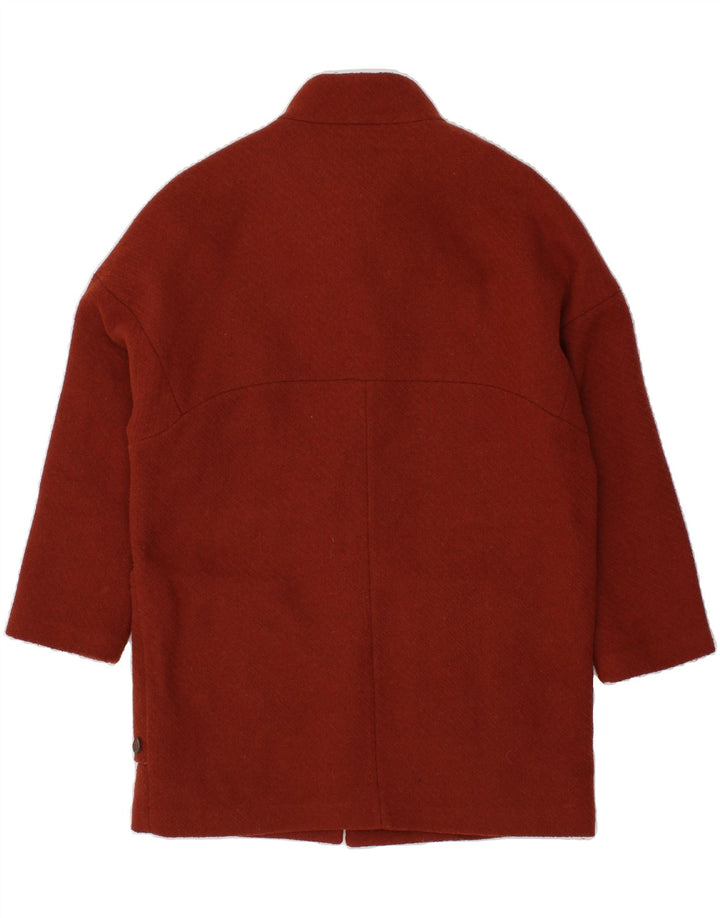 LEE Womens Oversized Overcoat UK 6 XS Burgundy Polyester Vintage Lee and Second-Hand Lee from Messina Hembry 