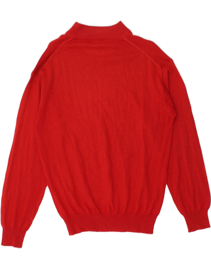 VINTAGE Womens Turtle Neck Jumper Sweater IT 48 XL Red Vintage Vintage and Second-Hand Vintage from Messina Hembry 