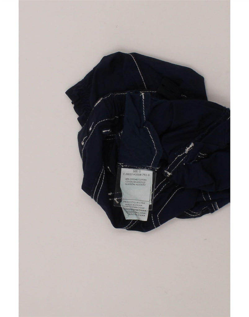 CALVIN KLEIN Girls Slim Chino Trousers 4-5 Years W18 L10 Navy Blue Cotton Vintage Calvin Klein and Second-Hand Calvin Klein from Messina Hembry 