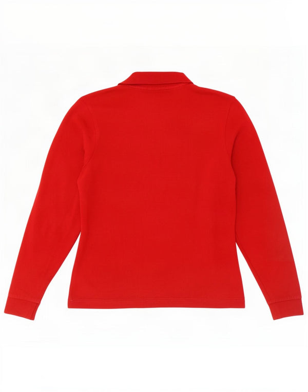 Kappa ženska polo majica dugih rukava UK 18 XL crveni pamuk