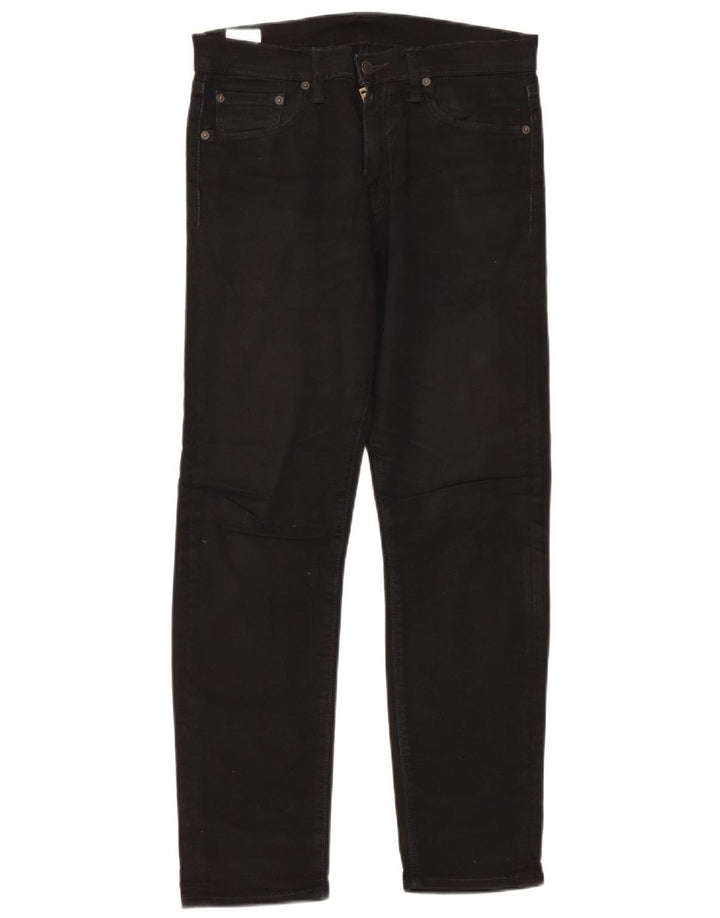 Levi's muške 508 Regular Tapered Jeans W30 L30 crni pamuk