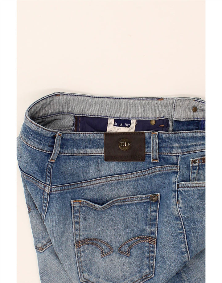 TRUSSARDI Mens Straight Jeans W35 L28 Blue Cotton Vintage Trussardi and Second-Hand Trussardi from Messina Hembry 