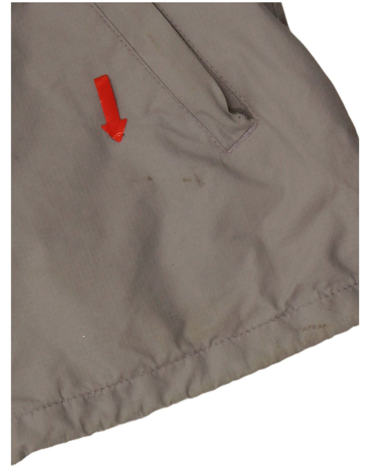 Superdry ženska vjetrovka s kapuljačom UK 16 Veliki sivi najlon