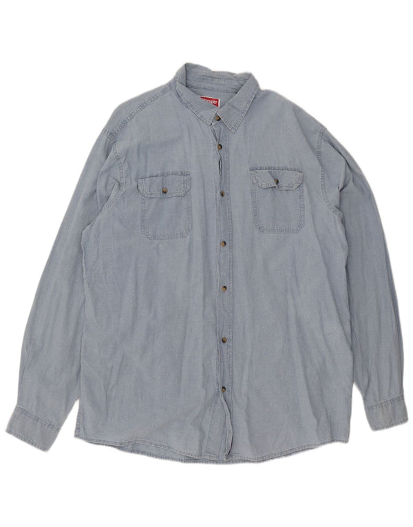 Wrangler muška visoka majica XL plavi pamuk