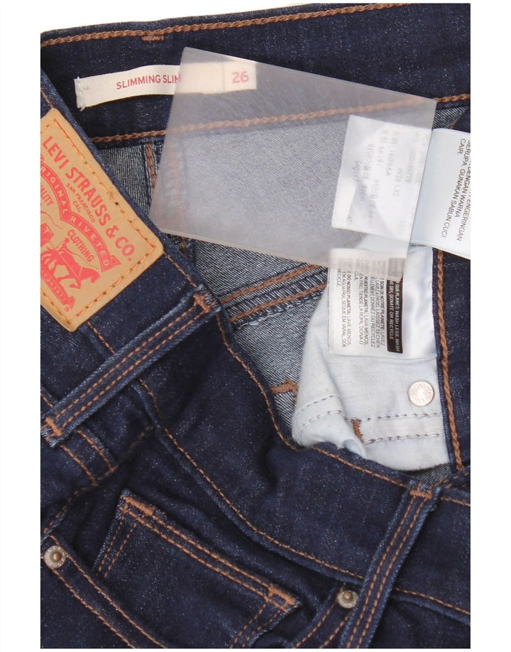 Levi's ženske uske traperice za mršavljenje W26 L32 tamnoplavi pamuk