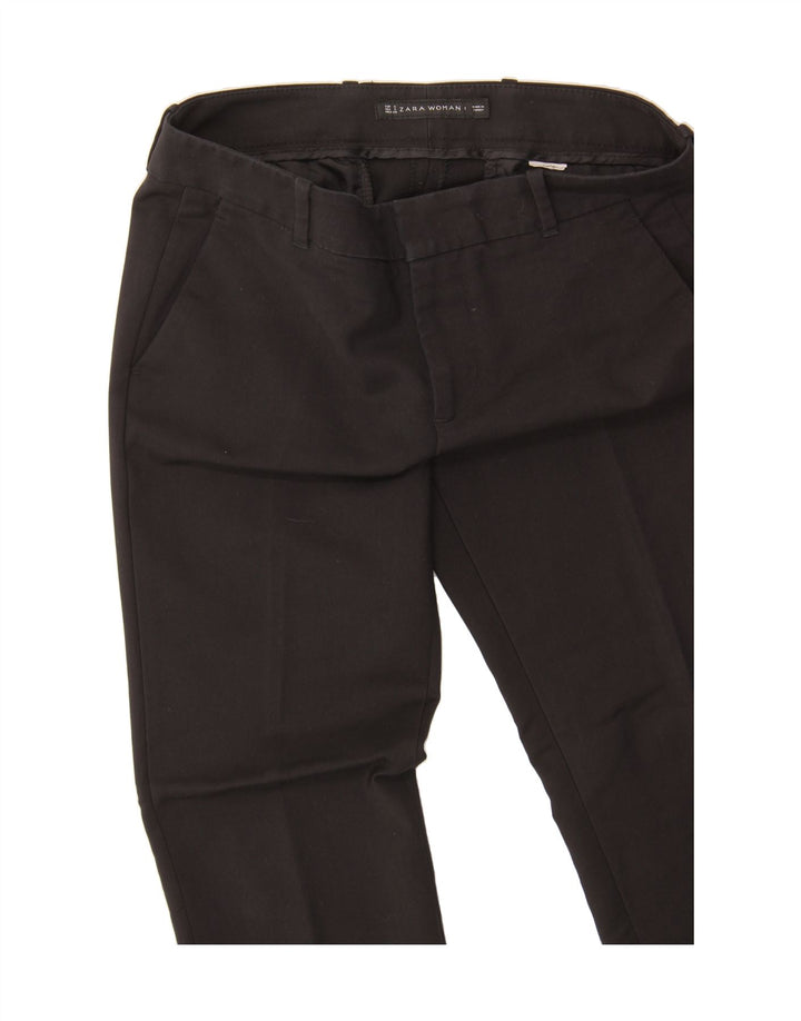 ZARA Womens Slim Chino Trousers Small W32 L30 Black Vintage Zara and Second-Hand Zara from Messina Hembry 