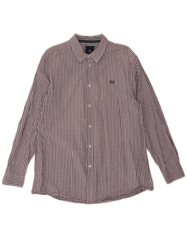 Crew Clothing Muška klasična košulja XL ljubičasti pamuk od ginghama