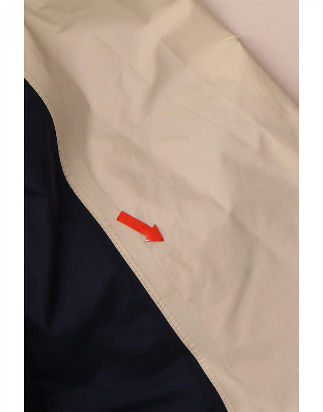 K-WAY Muška kišna jakna s kapuljačom iz 2000. UK 44 2XL bijeli poliamid u boji