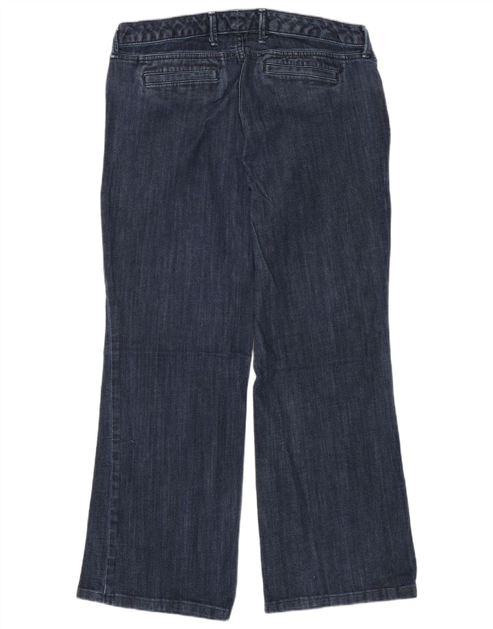 EDDIE BAUER Ženske zaobljene ravne traperice US 14 XL W36 L28 tamnoplavi pamuk