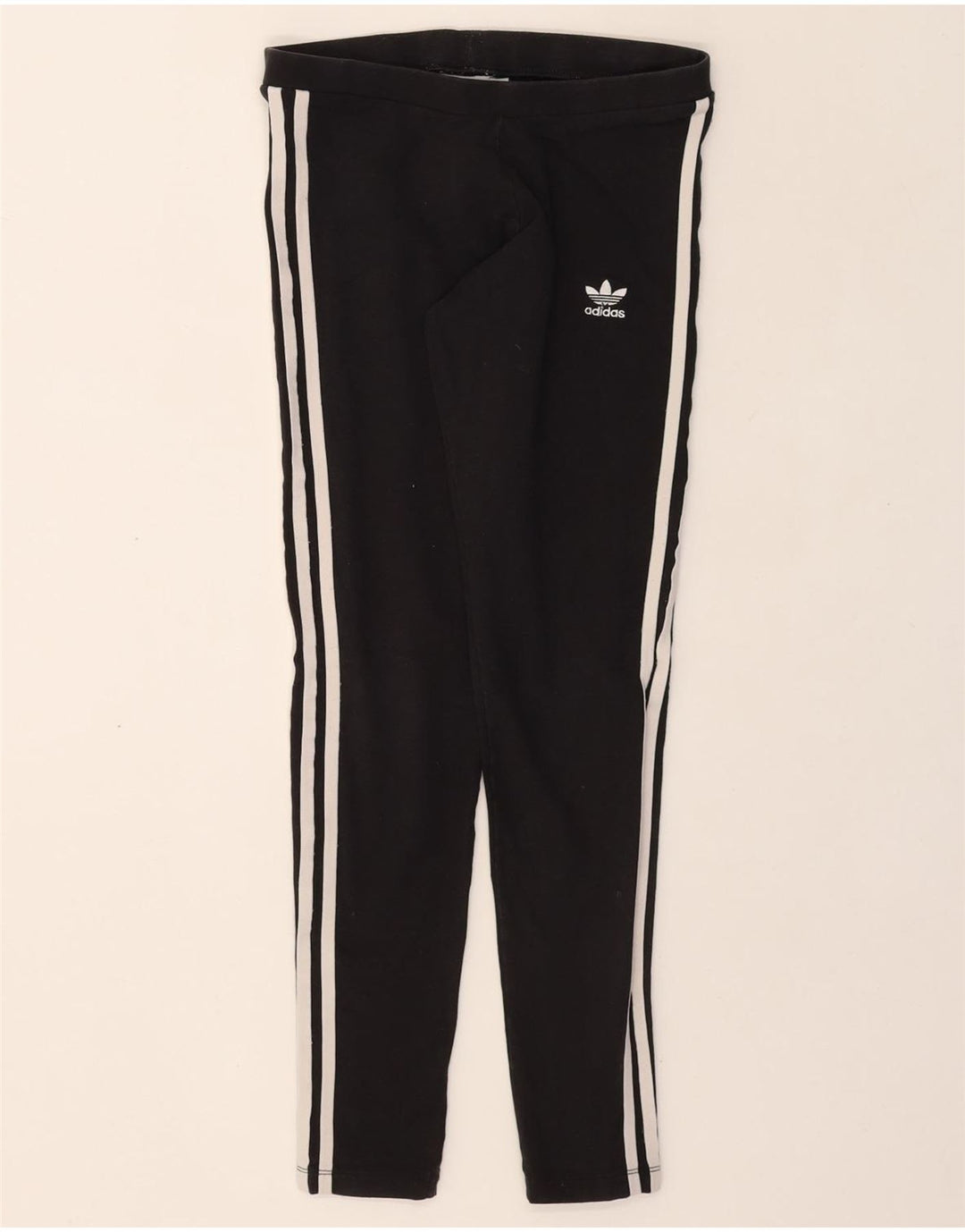 ADIDAS Womens Leggings UK 8 Small  Black Cotton Vintage Adidas and Second-Hand Adidas from Messina Hembry 