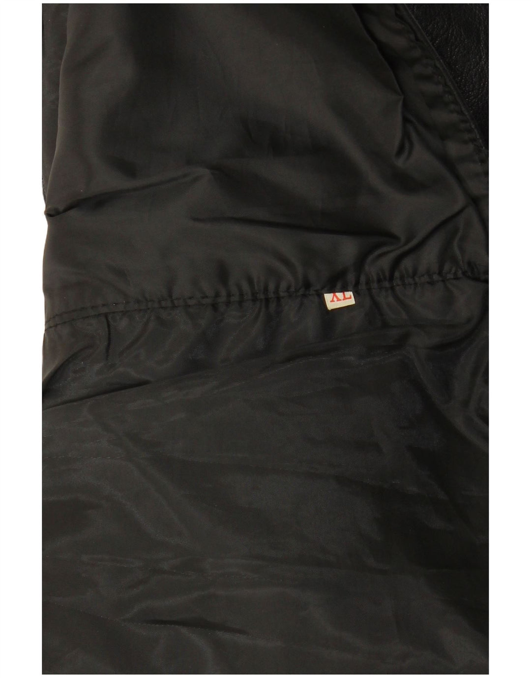 VINTAGE muški kožni prsluk XL crni