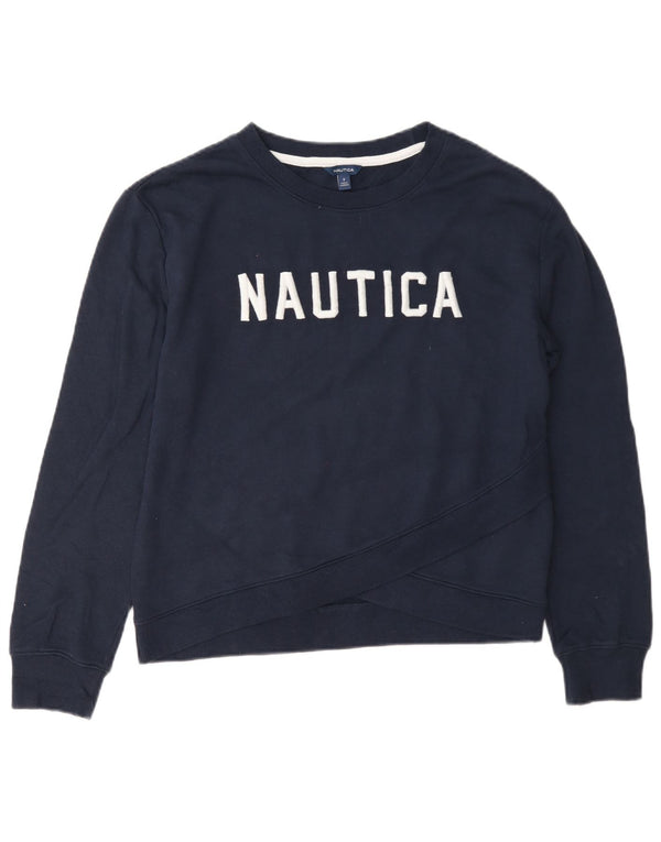 Nautica Ženska prekomjerna majica s grafičkim motivima UK 10 Mala tamnoplava