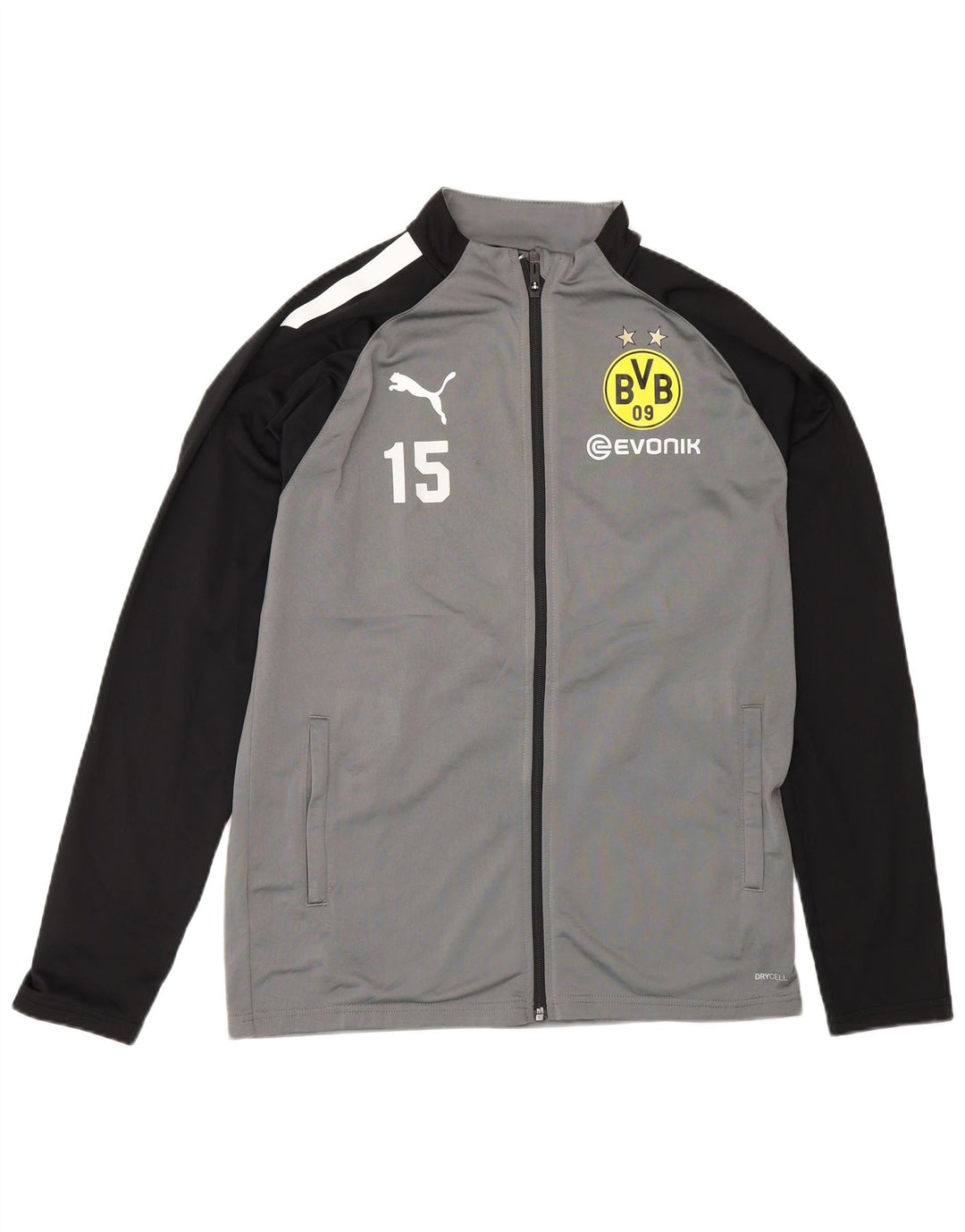 Puma Boys BVB Dortmund Gornja jakna trenirke 15-16 godina siva boja