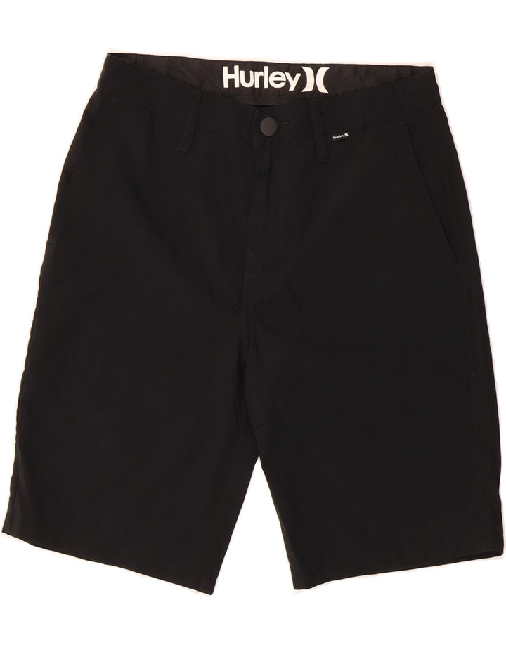 HURLEY Womens Chino Shorts W28 Medium Black Polyester Vintage Hurley and Second-Hand Hurley from Messina Hembry 