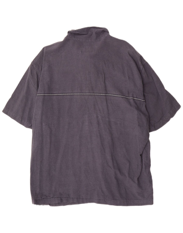 Eddie Bauer muška košulja kratkih rukava 2XL tamnoplavi pamuk