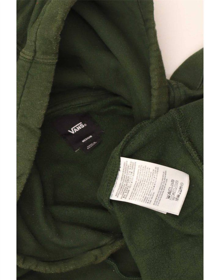 Vans muška majica s kapuljačom s kapuljačom, srednji zeleni pamuk