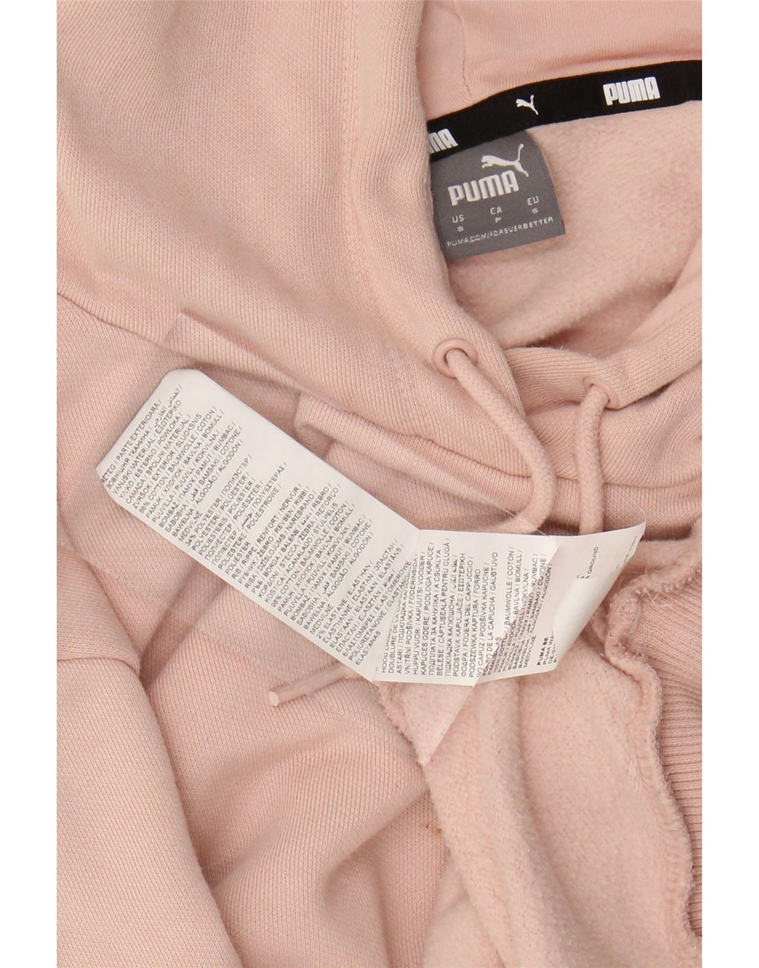 PUMA Ženska velika majica s kapuljačom UK 10 Small Pink Cotton