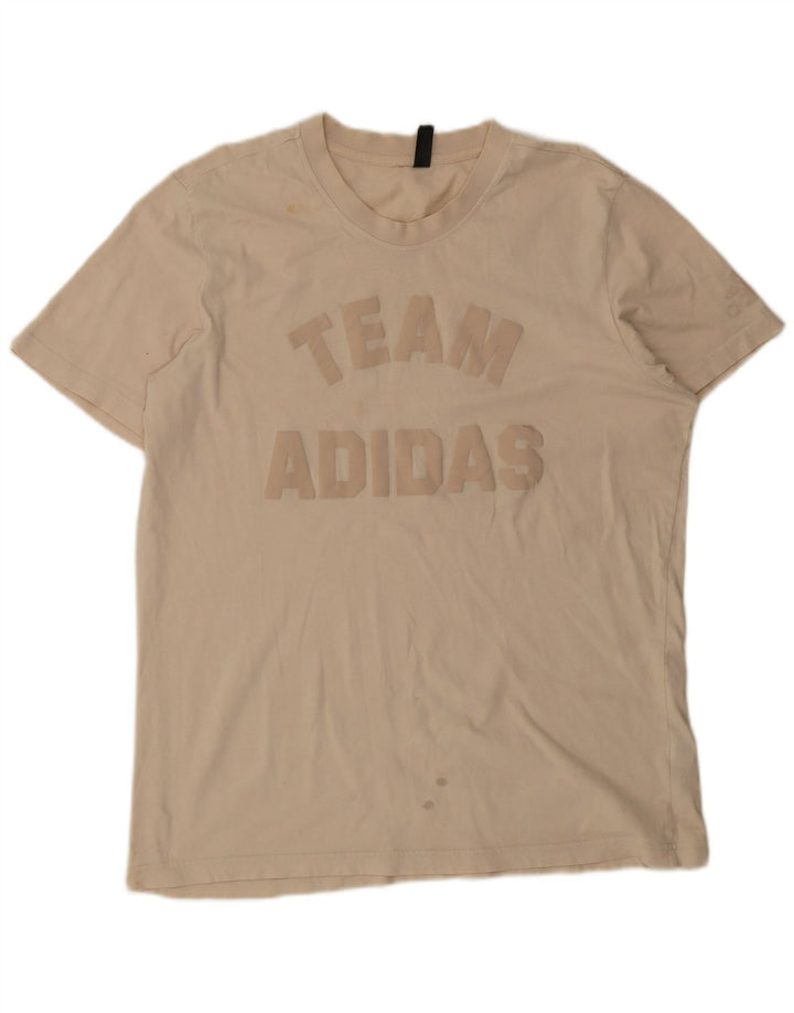 Adidas muška velika bež majica s grafičkim motivima