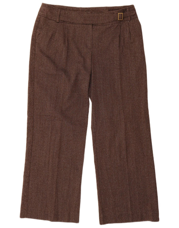M&Co ženske chino hlače širokih nogavica UK 14 Large W34 L29 Smeđe