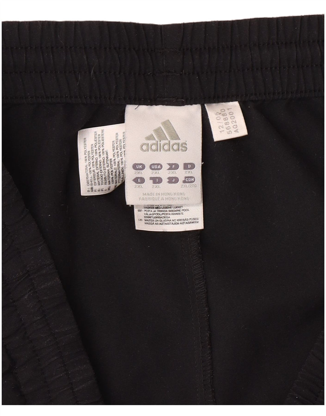 ADIDAS muške hlače za trenirku 2XL crni poliester
