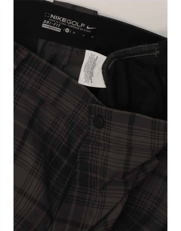 Nike muške kratke hlače Dri Fit Chino W32 srednje sivi karirani poliester