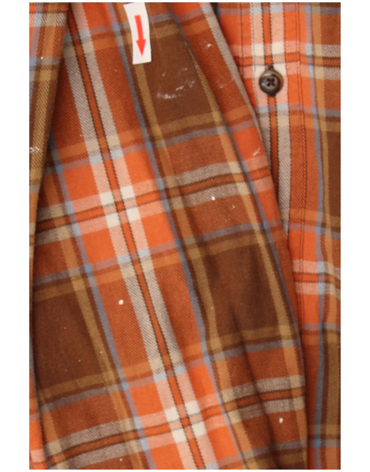 Timberland muška flanelska košulja srednje smeđeg kariranog pamuka