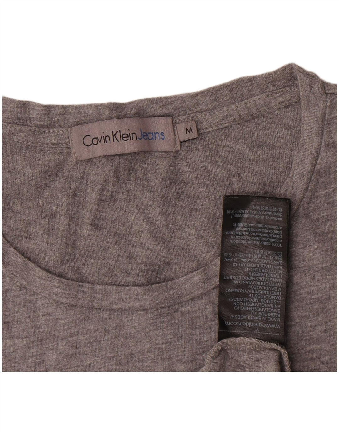 Calvin Klein Jeans muška majica kratkih rukava Srednje sivi pamuk