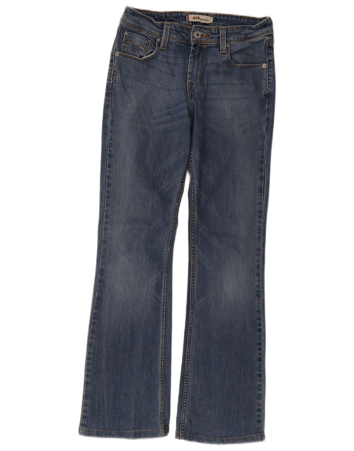 Levi's ženske 629 Bootcut traperice W26 L32 plavi pamuk