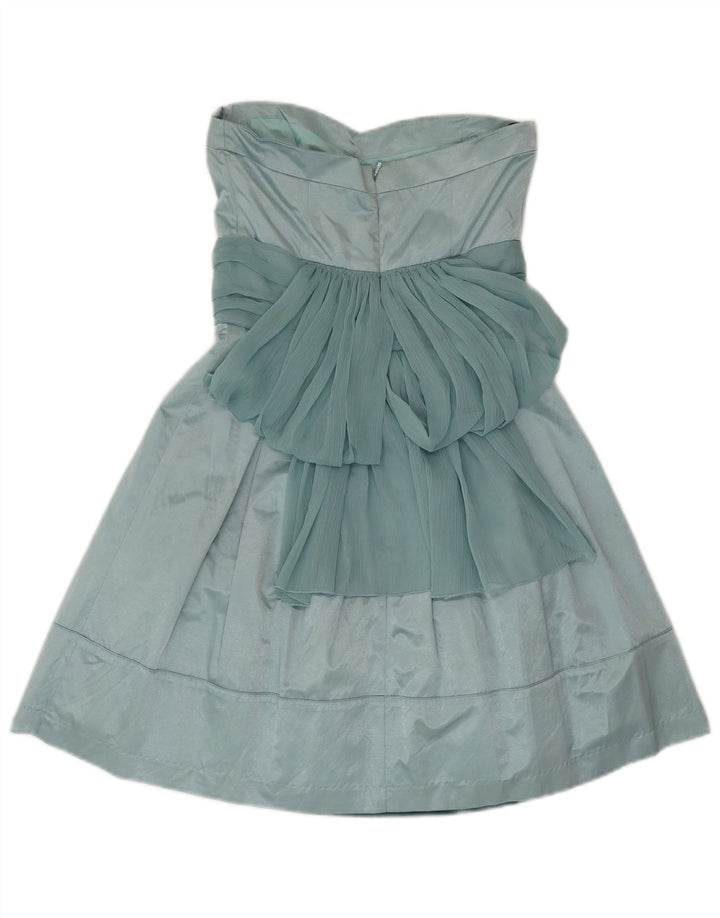 WAREHOUSE Womens Strapless Dress UK 6 XS  Turquoise