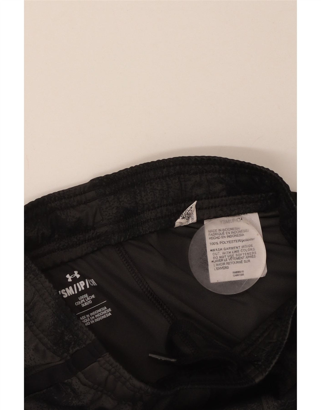 UNDER ARMOUR Kratke sportske hlače za djevojčice 7-8 godina male crne maskirne