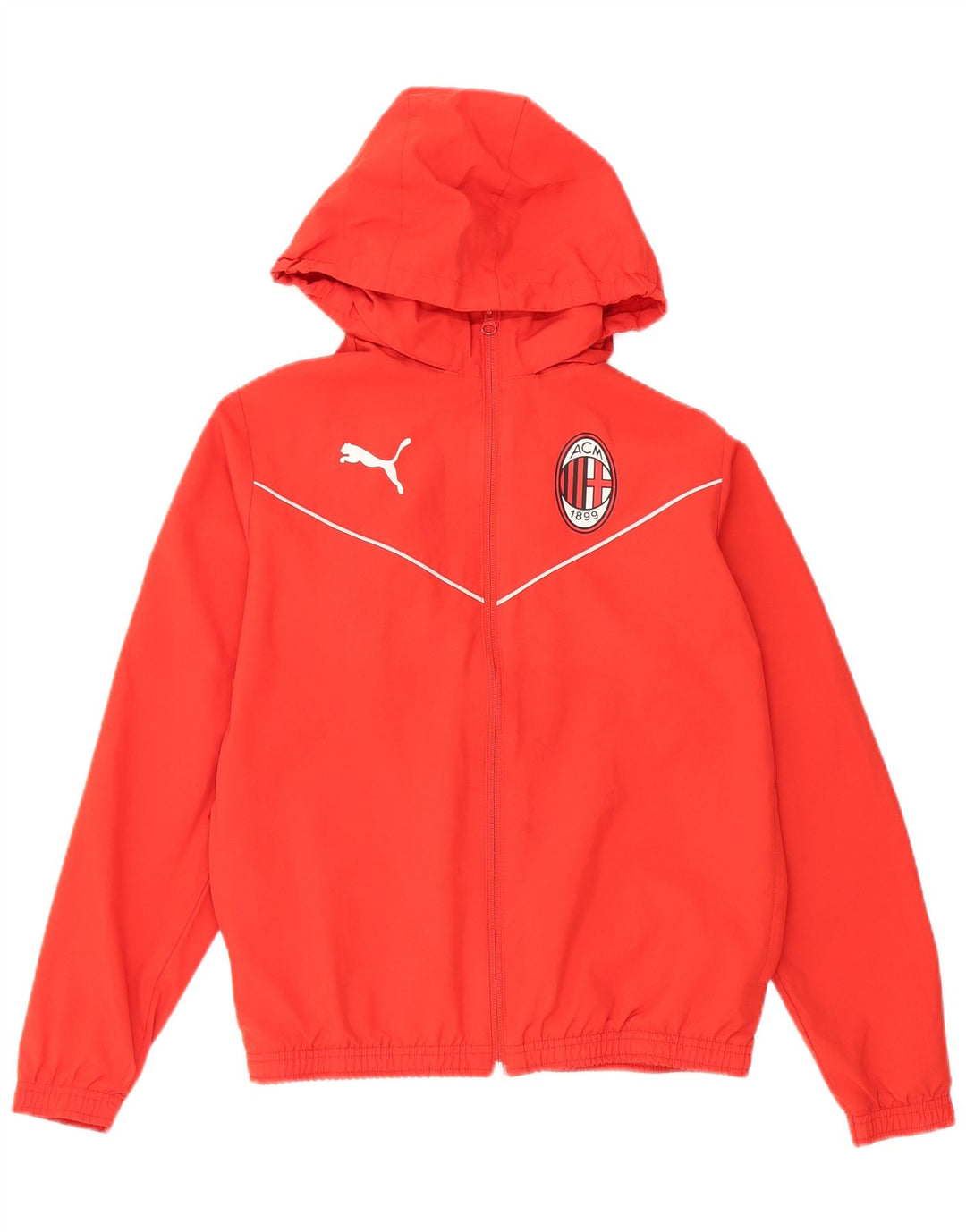 Puma Boys AC Milan gornja jakna s kapuljačom 13-14 godina crvena poliester