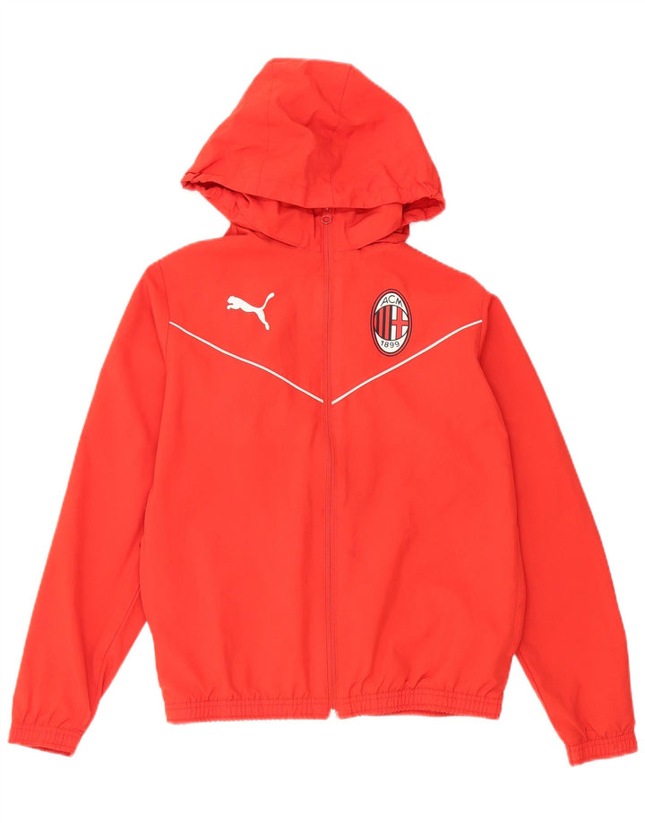 Puma Boys AC Milan gornja jakna s kapuljačom 13-14 godina crvena poliester