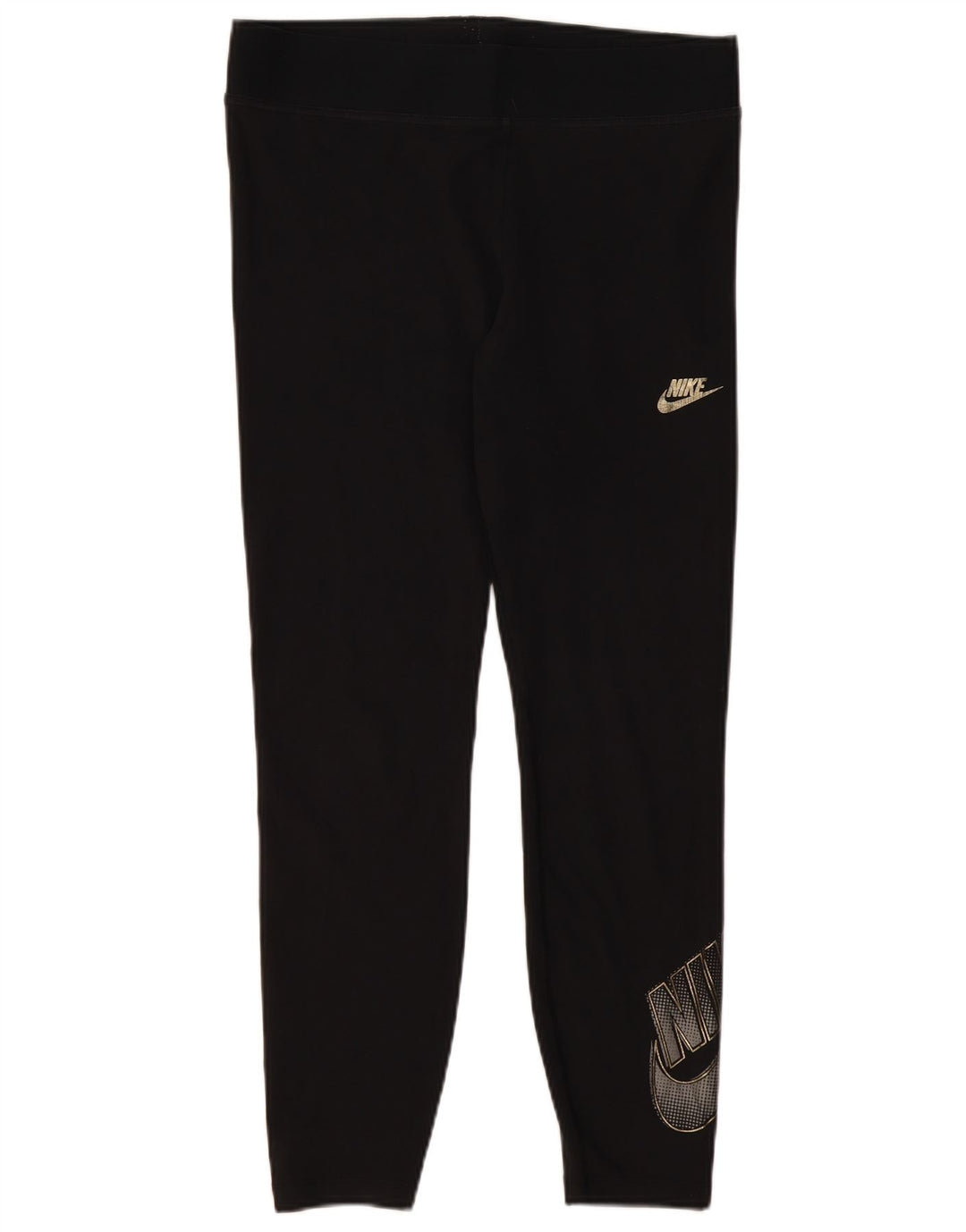 NIKE ženske grafičke tajice UK 18 XL crni pamuk