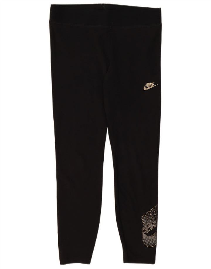 NIKE ženske grafičke tajice UK 18 XL crni pamuk