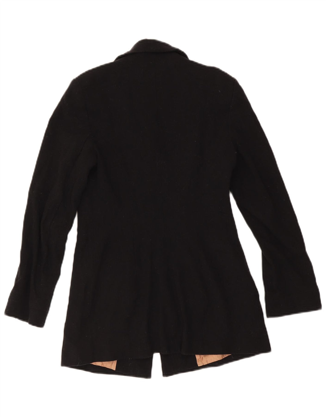 Ženska jakna s 4 gumba Massimo Dutti, mala crna vunena jakna EU 38