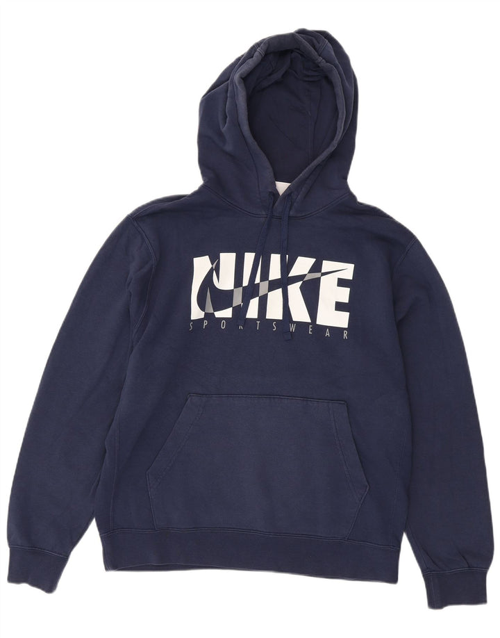 Nike muška majica s kapuljačom s kapuljačom srednje tamnoplave boje