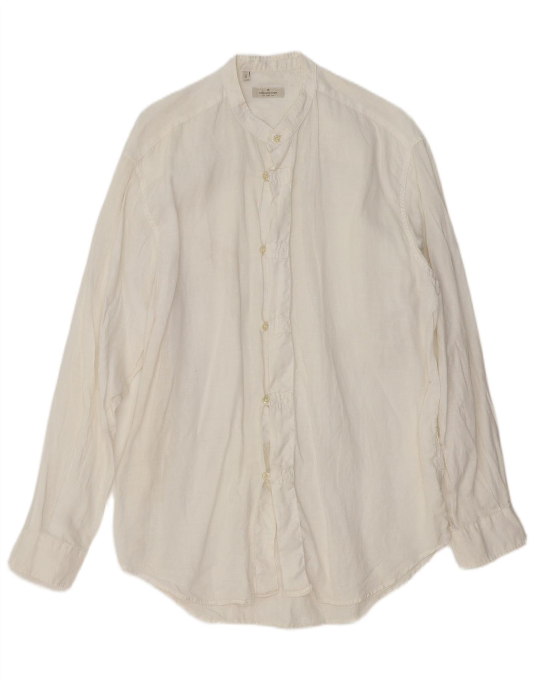 ERMENEGILDO ZEGNA Muška košulja srednje veličine od bijelog lana