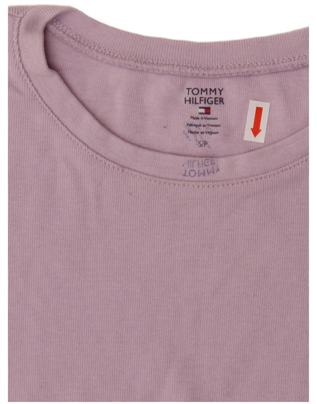 TOMMY HILFIGER Womens Top Long Sleeve UK 10 Small Purple Cotton Vintage Tommy Hilfiger and Second-Hand Tommy Hilfiger from Messina Hembry 