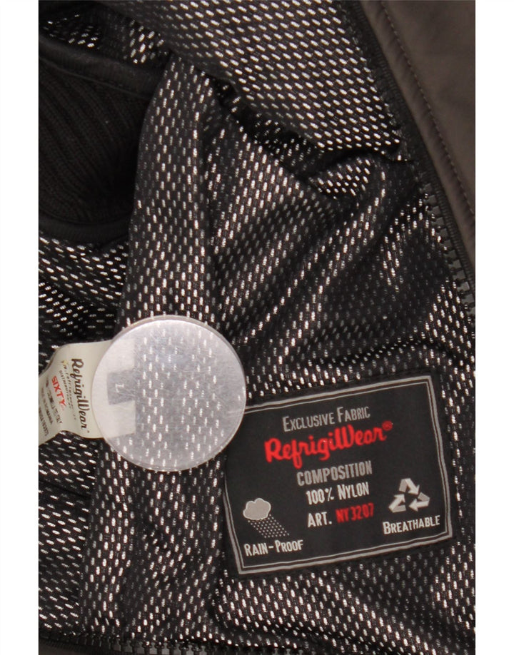 Refrigiwear muška bomber jakna UK 40 veliki smeđi najlon