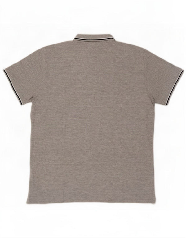 Enrico Coveri Mens Polo Shirt Large Grey Cotton