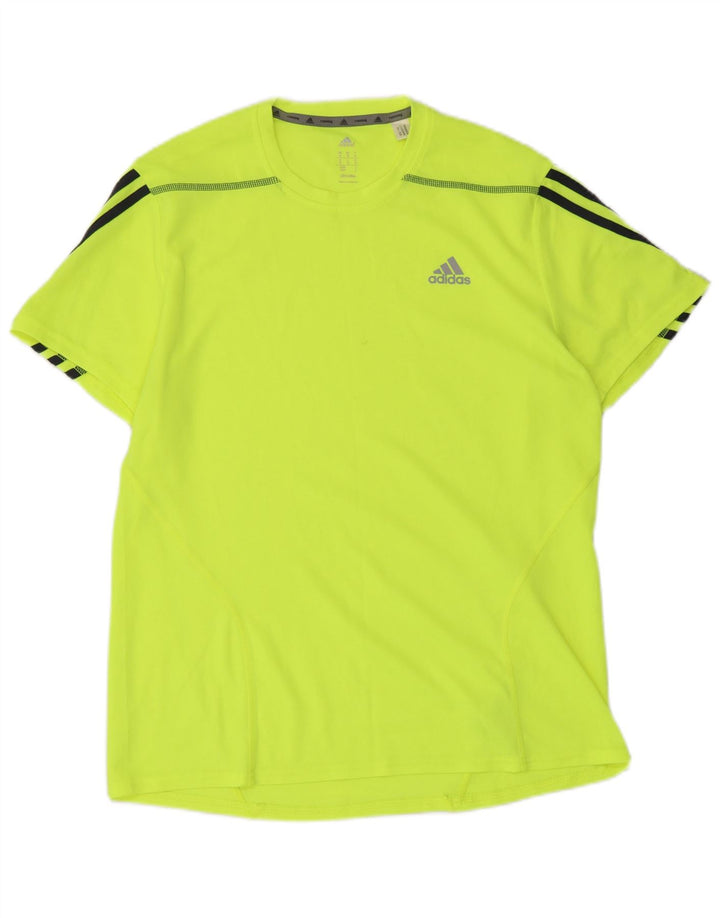 Adidas muška majica Climalite, srednji žuti poliester