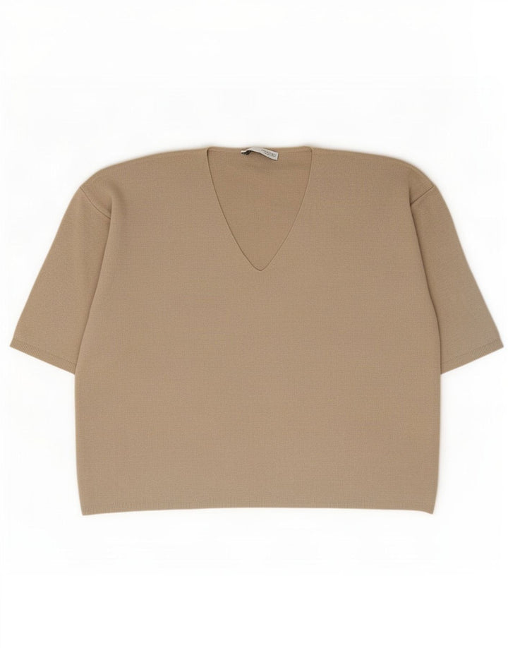 Zara ženska prevelika majica UK 16 Large Beige