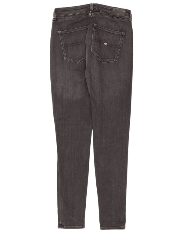 Tommy Hilfiger Ženske super uske traperice visokog rasta W28 L28 Sivi pamuk