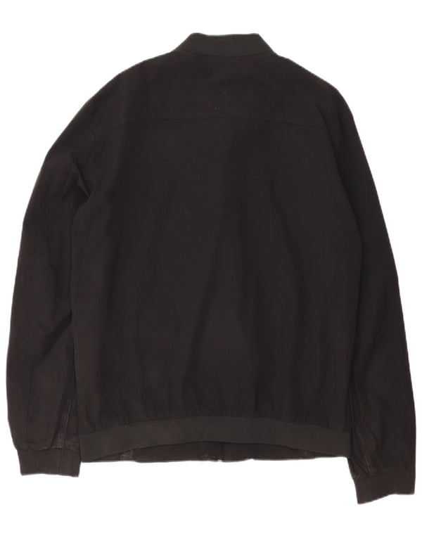 Zara muška bomber jakna UK 40 veliki crni najlon