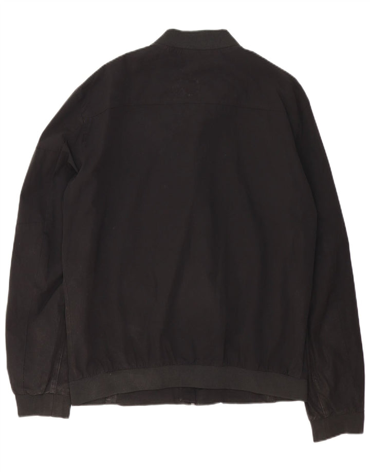 Zara muška bomber jakna UK 40 veliki crni najlon