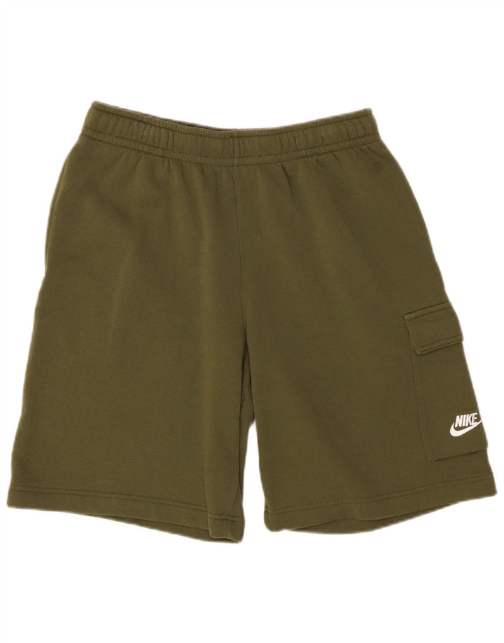NIKE Muške sportske kratke hlače male boje kaki pamuka