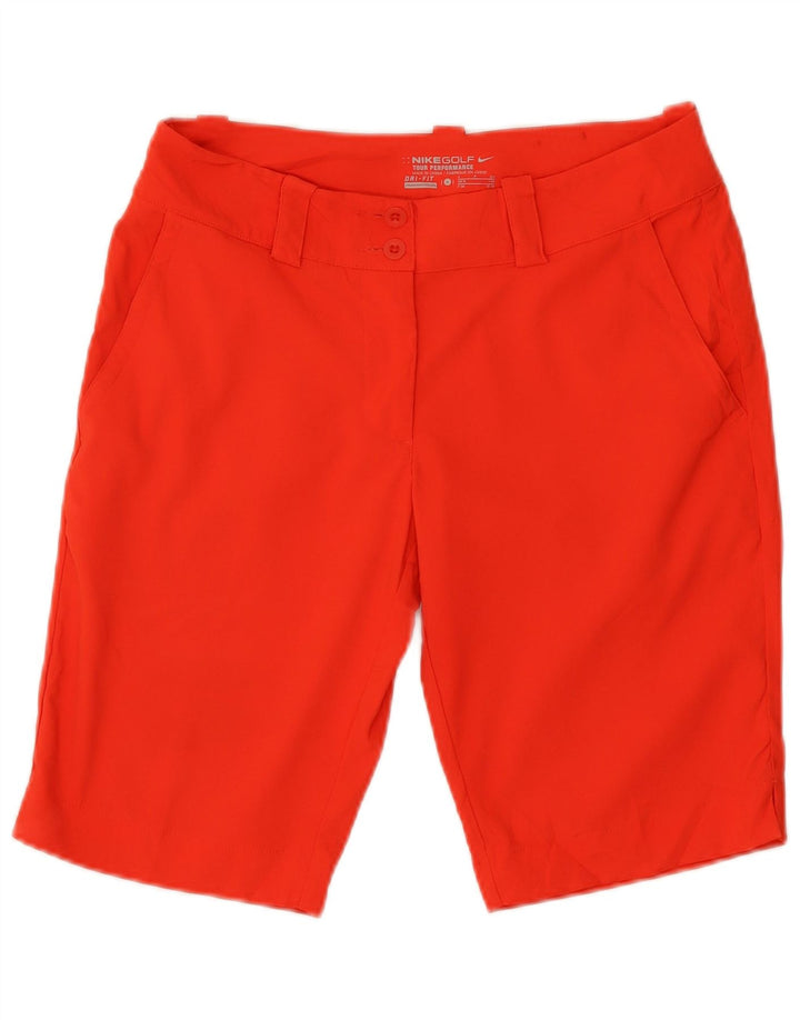 Nike Ženske Dri Fit Chino Kratke Hlače UK 8 Male W27 Crveni Poliester