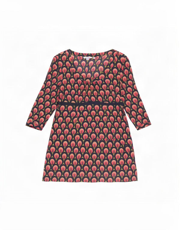 Boden Womens Abstract Pattern Basic Dress UK 14 Large Multicoloured