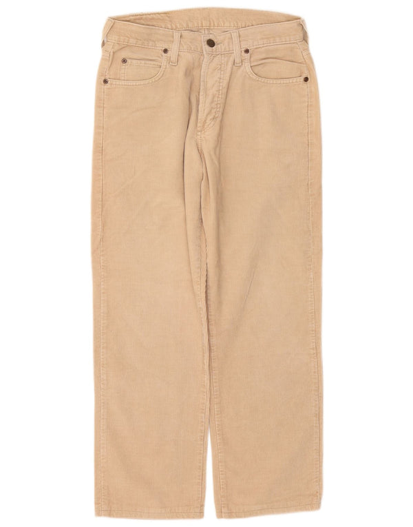 LEE Muške široke hlače od samta W30 L26 bež pamuk